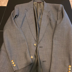 Hart Schaffner & Marx Grey Suit Blazer Size 44L